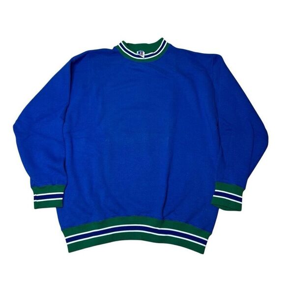 Rare Vintage VTG Russell Athletic Seahawks Themed Crew - Picture 1 of 4